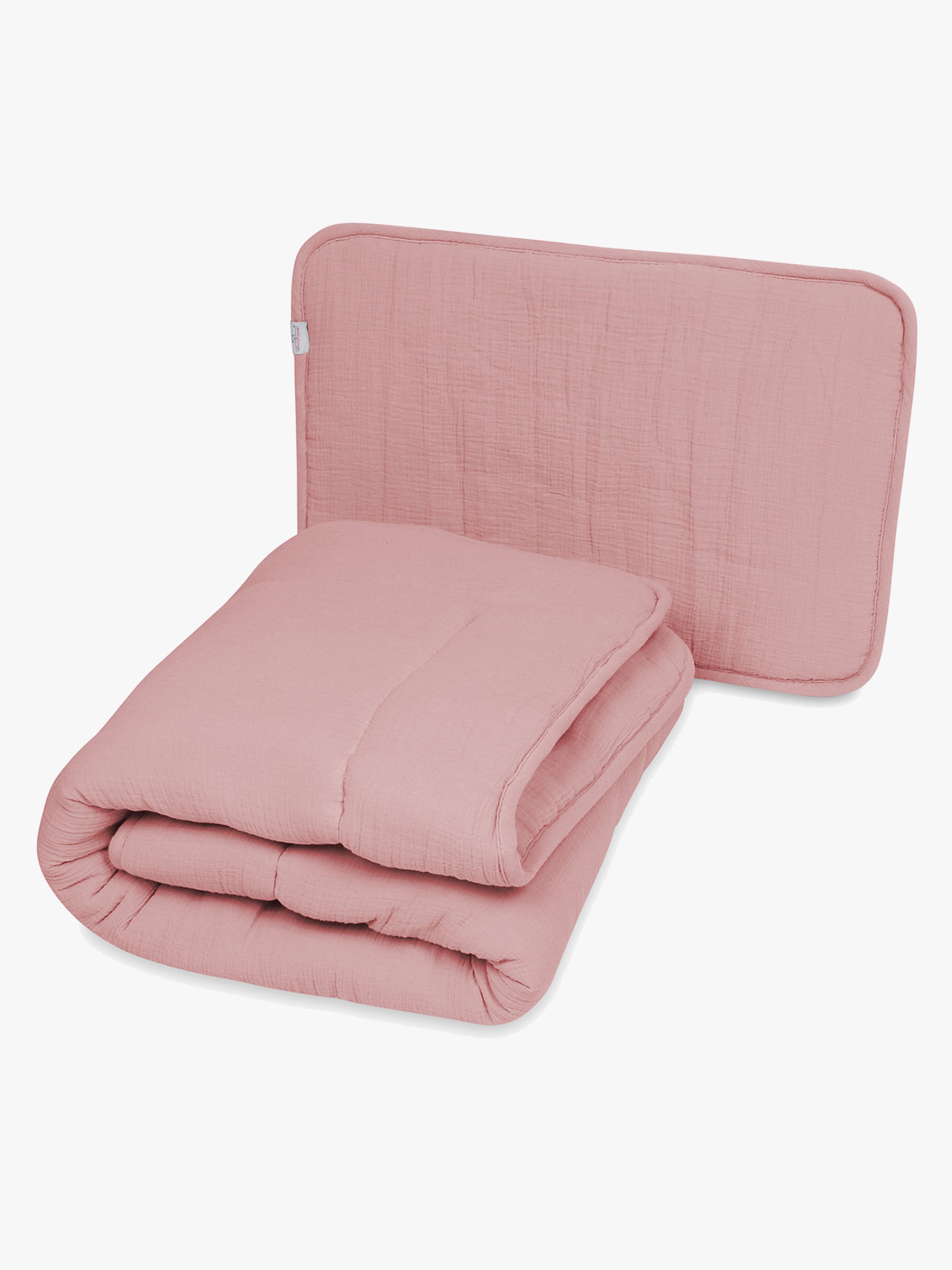 BabyMatex Musselin Dyne Og Pute, Rosa - Sengesett - Bomull